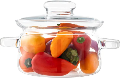 Miniatura 7 de Simax Olla a fuego lento para popurrí de estufa, ollas de vidrio de 32 onzas para cocinar en la estufa, ollas transparentes para cocinar, utensilios
