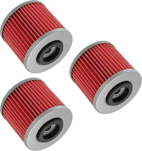 Miniatura 6 de Caltric Paquete de 3 filtros de aceite compatibles con Yamaha Raptor 700R Yfm700R Yfm-700R 2006 2007 2008 2009 2010-2026