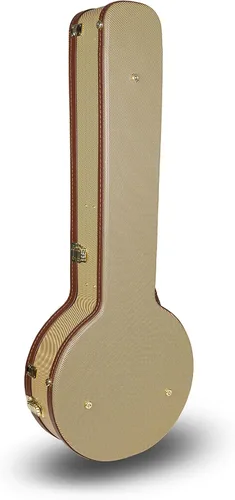 Miniatura 3 de Crossrock Estuche de banjo moldeado de ABS para resonador y tenor de 5 cuerdas Estilo de mochila, pestillo de bloqueo, interior de felpa – Negro