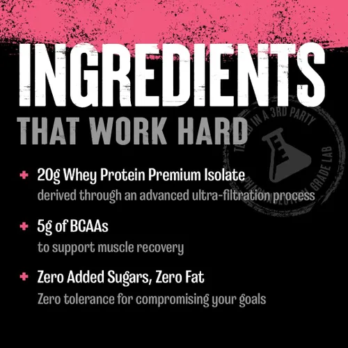 Miniatura 6 de Polvo de Proteína Aislada de Suero Claro Animal - Fácil de Digerir y Mezclar, 5g BCAA, Delicioso y Jugoso, Bebida Refrescante para Hombres