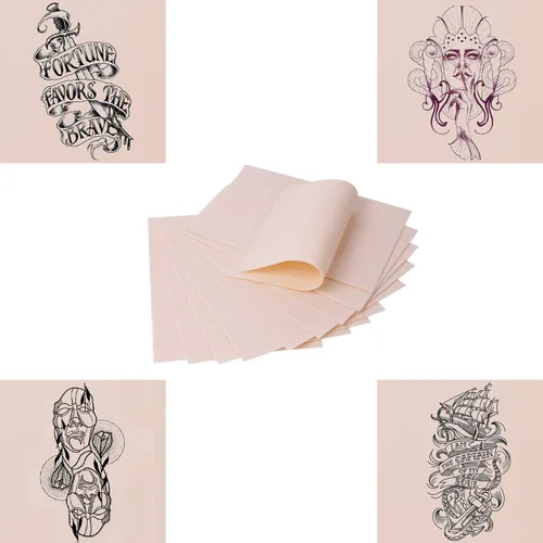 Miniatura 2 de Gospire - Skin de práctica de tatuajes en blanco, 10 piezas de 8 x 6 pulgadas, hoja de práctica para principiantes y artistas experimentados