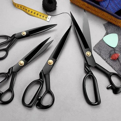 Miniatura 3 de Tijeras de tela de alta calidad resistentes, tijeras afiladas multiusos para oficina, manualidades, costura, bordado, tijeras de modistas