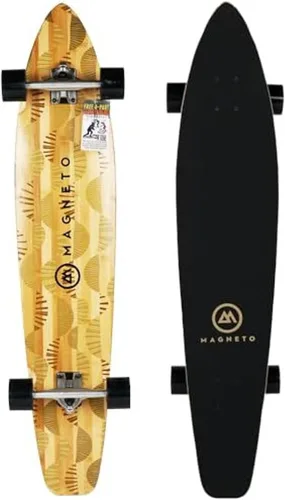 Miniatura 8 de Magneto 44 inch Kicktail Cruiser Longboard Skateboard Bamboo and Hard Maple Deck Made for Adults, Teens, and Kids Azul