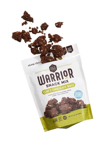 Miniatura 5 de BeeFree Warrior Mix Granola sin gluten – Bocadillos de granola suaves y gruesos, granola paleo, baja en carbohidratos, sin granos, sin conservantes