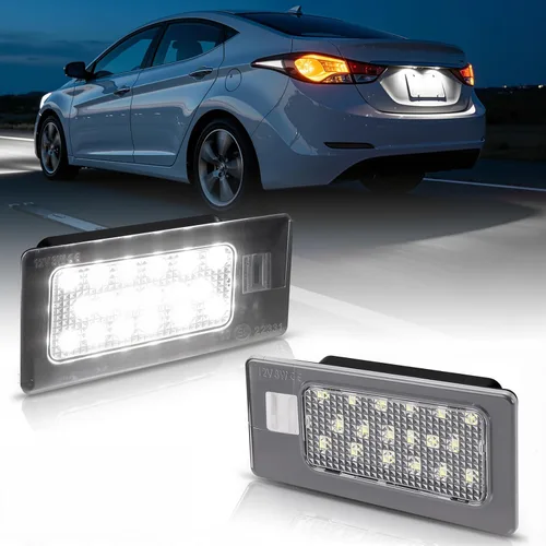 Miniatura 18 de D-Lumina Luces LED para matrícula, montaje de lámpara para Volkswagen VW Golf GTI MK4 MK5 MK6 MK7 CC Rabbit Polo EOS Phaeton Beetle Passat Scirocco