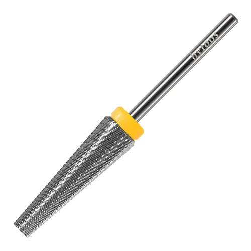 Miniatura 26 de 24mm Super Largo 5 en 1 Brocas de taladro para uñas, Broca cónica cruzada de carburo, Brocas de taladro de rotación bidireccional de 3/32
