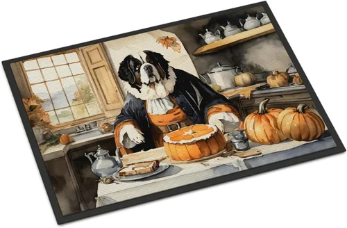 Miniatura 15 de Caroline's Treasures DAC1720MAT Affenpinscher - Tapete de otoño para cocina, con calabazas, 18 x 27 pulgadas, tapete para puerta delantera