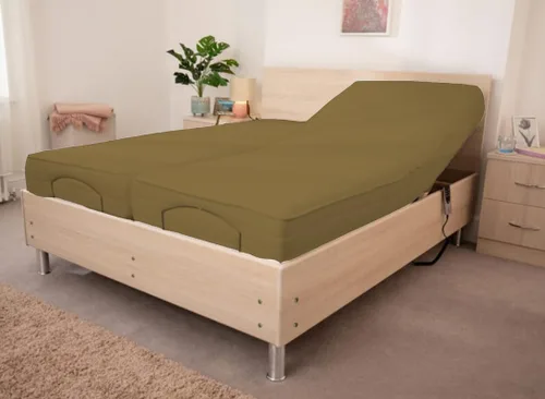 Miniatura 2 de SlumberWell Juego de sábanas de agua tamaño Queen, 4 piezas con sábana bajera fresca, transpirable y ultra suave, rico, 100% algodón, 15 pulgadas