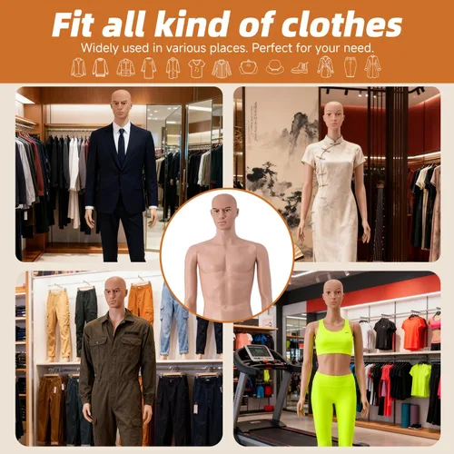 Miniatura 4 de Maniquí de cuerpo completo, maniquí desmontable ajustable con soporte para costura, sastrería, diseño de disfraz de cosplay y exhibición