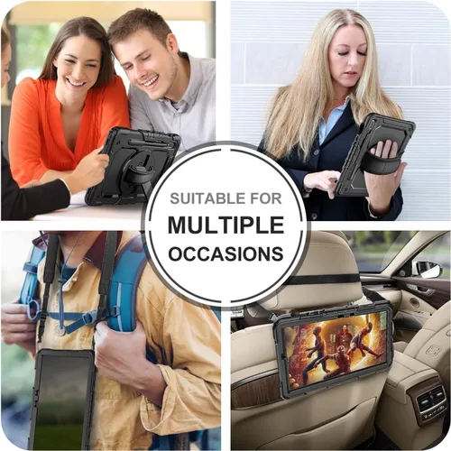 Miniatura 6 de Funda para Samsung Galaxy Tab S8/S7 de 11 pulgadas 5G Funda para Tableta 2022/2020, [con Protector de Pantalla de Vidrio Templado], Soporte