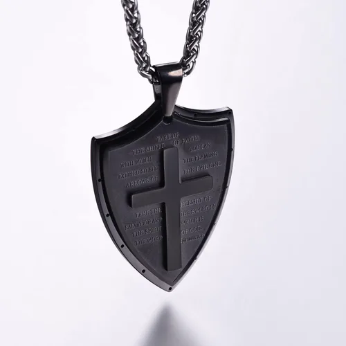 Miniatura 313 de U7 Saint Benedict/Michael Medal Necklace, 316L Stainless Steel Virgin Mary Necklace for Men Women, Bible Verse Protection Necklace Catholic