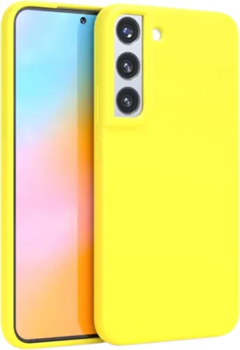 FELONY CASE - Funda Samsung Galaxy S22 Plus - Elegante funda de silicona amarilla neón - Fundas protectoras a prueba de golpes de 360° para Samsung