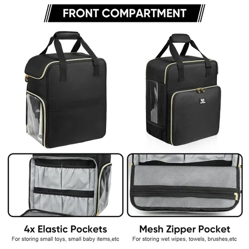 Miniatura 4 de Estuche de transporte compatible con Baby Brezza Formula Pro Advanced Formula Pro, bolsa de viaje con mezclador de fórmula aislada con correa