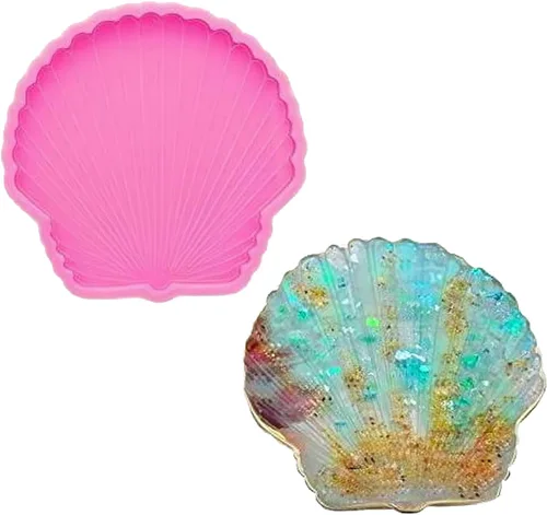 Miniatura 8 de Moldes epoxi de resina para fundición de geoda de silicona en forma de flor para hacer alfombrillas de taza, posavasos de ágata, soporte para copas
