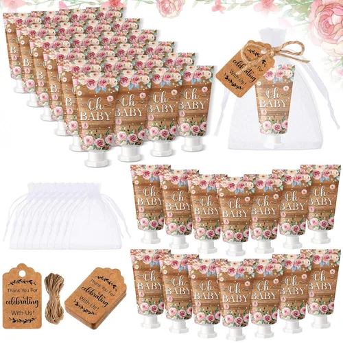 Miniatura 22 de 48 juegos/144 piezas de crema de manos para baby shower, regalos de fiesta para invitados, regalos de novia, boda, agradecimiento, mini juego
