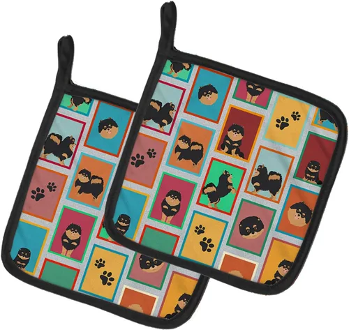 Miniatura 85 de Caroline's Treasures MLM1149PTHD - Juego de soportes para ollas de cocina resistentes al calor, almohadillas calientes para horno para cocinar