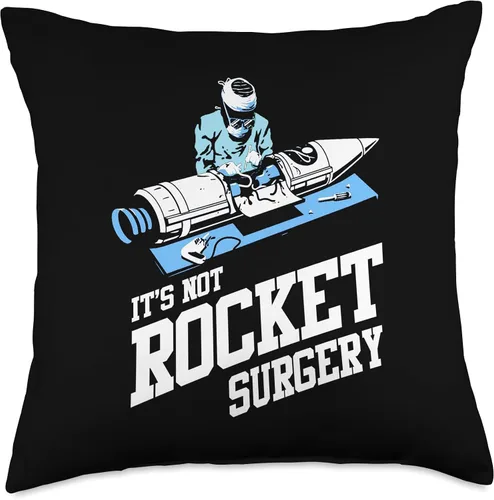 Miniatura 4 de It's Not Rocket Surgery Shirt Doctor Surgeon Throw Pillow