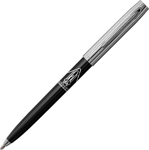 Miniatura 4 de Fisher Bolígrafo espacial negro y dorado con impresión Cap-O-Matic, bolígrafo presurizado, escribe boca abajo y en temperaturas extremas, tinta