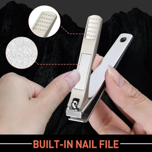Miniatura 6 de BEZOX Cortaúñas de punta para mujer, cortaúñas de hoja recta y hoja curva, cortador de uñas de alta calidad para uñas gruesas para personas mayores