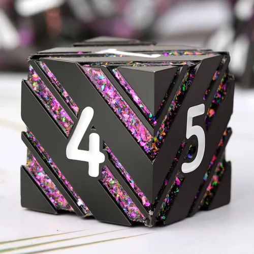Miniatura 14 de DNDND - Juego de dados metálicos para DND con estuche de metal de regalo, 7 piezas de dados metálicos de Calabozos y Dragones para juego DND