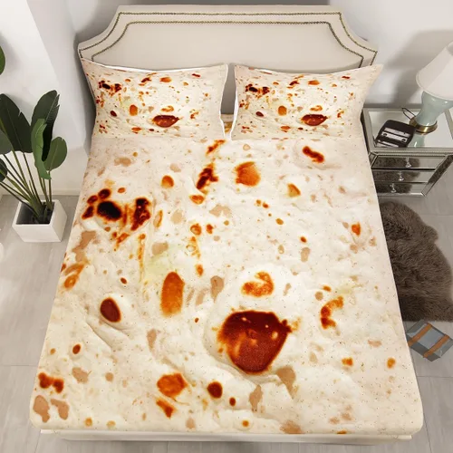 Miniatura 13 de Juego de sábanas para niños, bonito juego de ropa de cama con estampado de llama de dibujos animados y alpaca, sábana bajera ajustable para niños