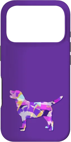 Miniatura 30 de Labrador Retriever Dog Silhouette Purple Pink Yellow Blue Case for iPhone 17