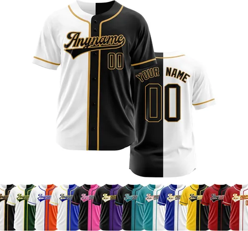 Miniatura 27 de Camiseta de béisbol personalizada con número de nombre cosido o impreso, camiseta de béisbol para hombres, mujeres, jóvenes, camiseta de béisbol