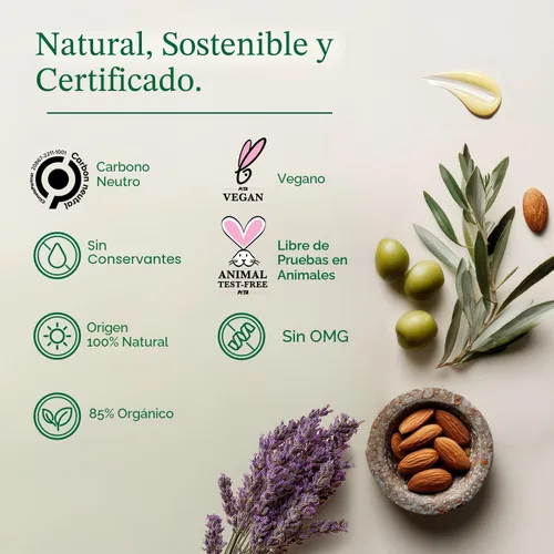 Miniatura 5 de Reparación de talones secos agrietados Crema orgánica para pies secos y callos con aceite de jojoba, lavanda, almendra, oliva y vitamina E 3.4