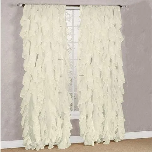 Rooney Cascade - Panel de tratamiento de ventanas con volantes