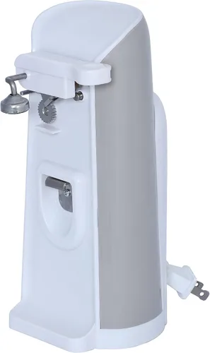Miniatura 4 de Brentwood J-30W Abrelatas eléctrico alto con afilador de cuchillos y abrebotellas, color blanco