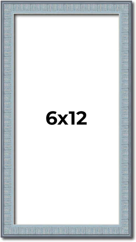 Miniatura 40 de Marco azul de 28 x 28 pulgadas, marco de madera maciza, ancho del marco de 0.75 pulgadas, profundidad interior de 0.5 pulgadas, marco azul Kingsley