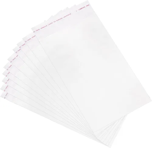 uxcell 400 bolsas transparentes para violonchelo, 4 x 7 pulgadas, de plástico OPP, autosellantes, bolsas de polietileno para embalar galletas,