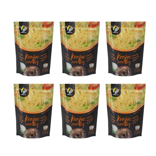 Miniatura 14 de Hethstia Konjac Fettuccine de fideos, pasta Shirataki baja en carbohidratos, apta para dieta keto y paleo, sin gluten, vegano, bajo en calorías