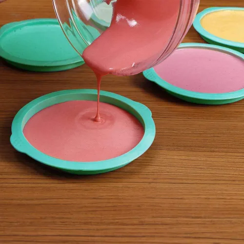 Miniatura 2 de Webake Juego de moldes para tartas de capas, moldes redondos de 6 pulgadas para hornear arcoíris, molde de silicona para pastel de Whoopie jumbo