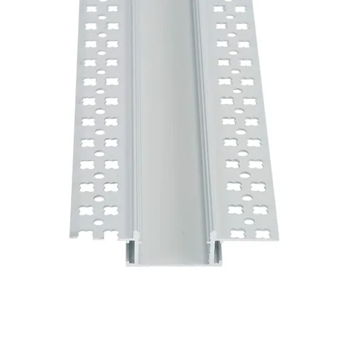 Miniatura 6 de StarlandLed Canal de aluminio LED de yeso, paquete de 6 unidades de 3.3 pies con brida para tira LED, perfil de aluminio para paneles de yeso
