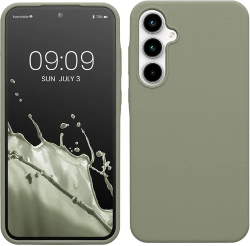 Miniatura 20 de kwmobile Funda Compatible con Samsung Galaxy A14 5G - Funda de teléfono de TPU y silicona con acabado suave - Verde Lima