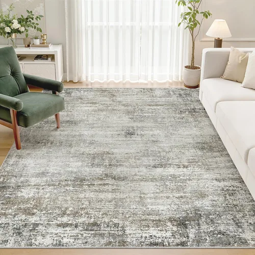 Miniatura 56 de zesthome Alfombras de 5 x 7 pulgadas - Alfombra lavable resistente a las manchas, alfombras modernas abstractas para sala de estar, dormitorio
