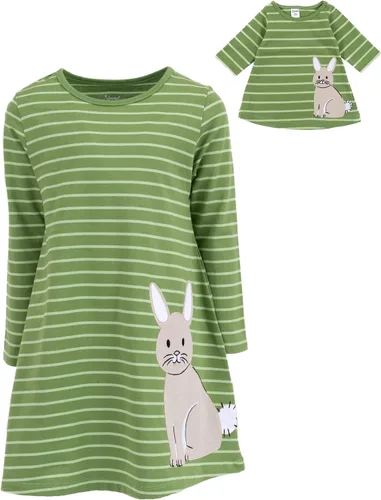 Miniatura 9 de Leveret - Conjunto de vestidos a juego para niña y para muñeca, 100% algodón, gran variedad de estilos, (tallas de 2 a 14 años)