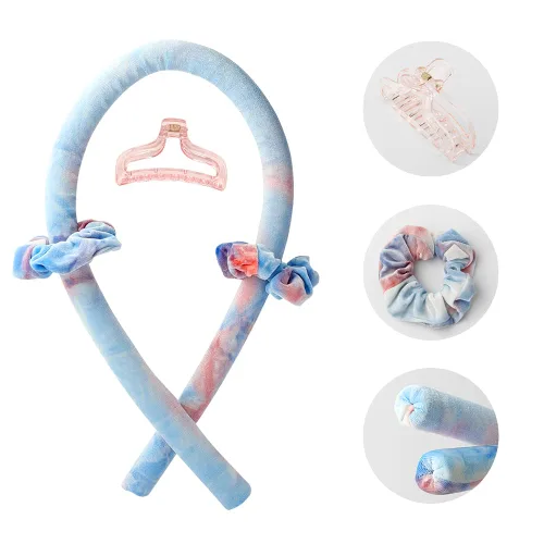 Miniatura 4 de Diadema de Rulo Rizador Sin Calor, Rulo Rizador de Cinta de Seda Sin Calor, Rulos para el Cabello con Clip de Garra para el Cabello, Rizos de Onda