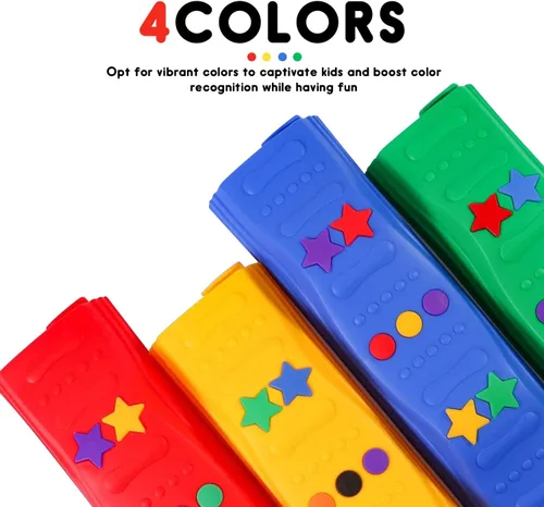 Miniatura 9 de MOCUTEEN Balanceo para niños pequeños, carga máxima, 220 libras, 12 unidades, superficie texturizada antideslizante y almohadillas de goma
