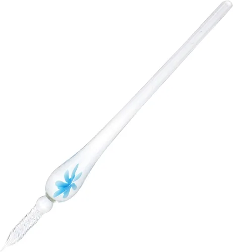 STOBOK Bortoletti - Pluma de inmersión de vidrio para tinta, fuente de goteo, caligrafía, dibujo, pintura, decoración colorida, novedad, gracia,