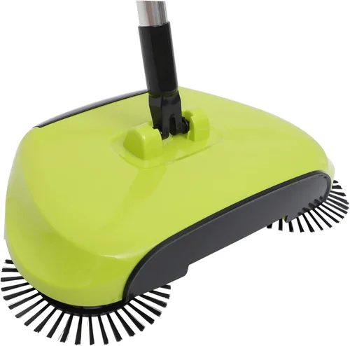 Cabilock Barredora manual escoba recogedor escoba escoba fregona aspiradora para suelos duros Herramienta de limpieza giratoria de 360°