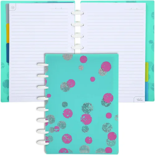Miniatura 93 de Talia - Cuadernos de notas con tapas, planificador, personalizables, (Azul de Verano, Junior (5.5 pulgadas x 8.5 pulgadas)) Azul verano