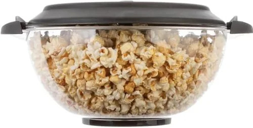 Miniatura 11 de Máquina eléctrica de palomitas de maíz de 800 W, capacidad de 6 cuartos de galón, agitador integrado y cuenco para servir (negro)