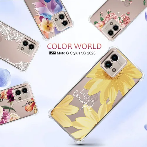 Miniatura 6 de Osophter Funda para Moto G Stylus 5G 2023: funda de teléfono para Motorola G Stylus 5G 2023 (flor de sol grande)