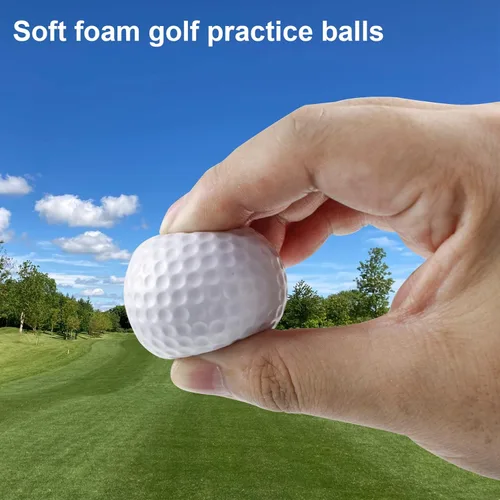 Miniatura 4 de KOFULL Foam Golf Practice Balls, 24 Pack Realistic Feel and Limited Flight Training Balls for Indoor or Outdoor, Soft Practice Golf Balls for