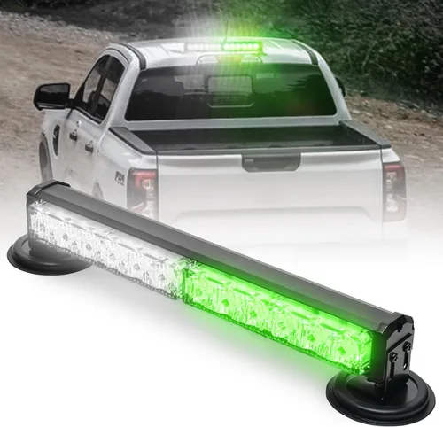 Miniatura 10 de Barra de luces estroboscópicas de emergencia alimentadas por batería, de 14 pulgadas, inalámbrica, mini luz LED intermitente de advertencia con base