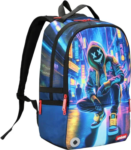 Miniatura 19 de Mochila de viaje para portátil, mochila de grafiti para el trabajo, mochila de diseñador para portátil de 15.6 pulgadas, bolsa resistente al agua