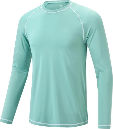 Miniatura 12 de Camisetas de natación de manga larga para hombres Rashguard UPF 50+ Camisa de protección solar UV Atlética Entrenamiento Correr Senderismo Camiseta