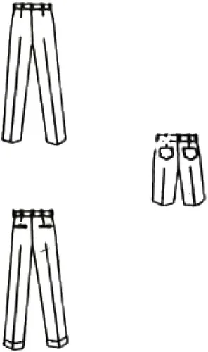 Miniatura 2 de Generic Patrón de costura de los años 60, pantalones y pantalones cortos para hombre - cintura: 40' (40.2 in)